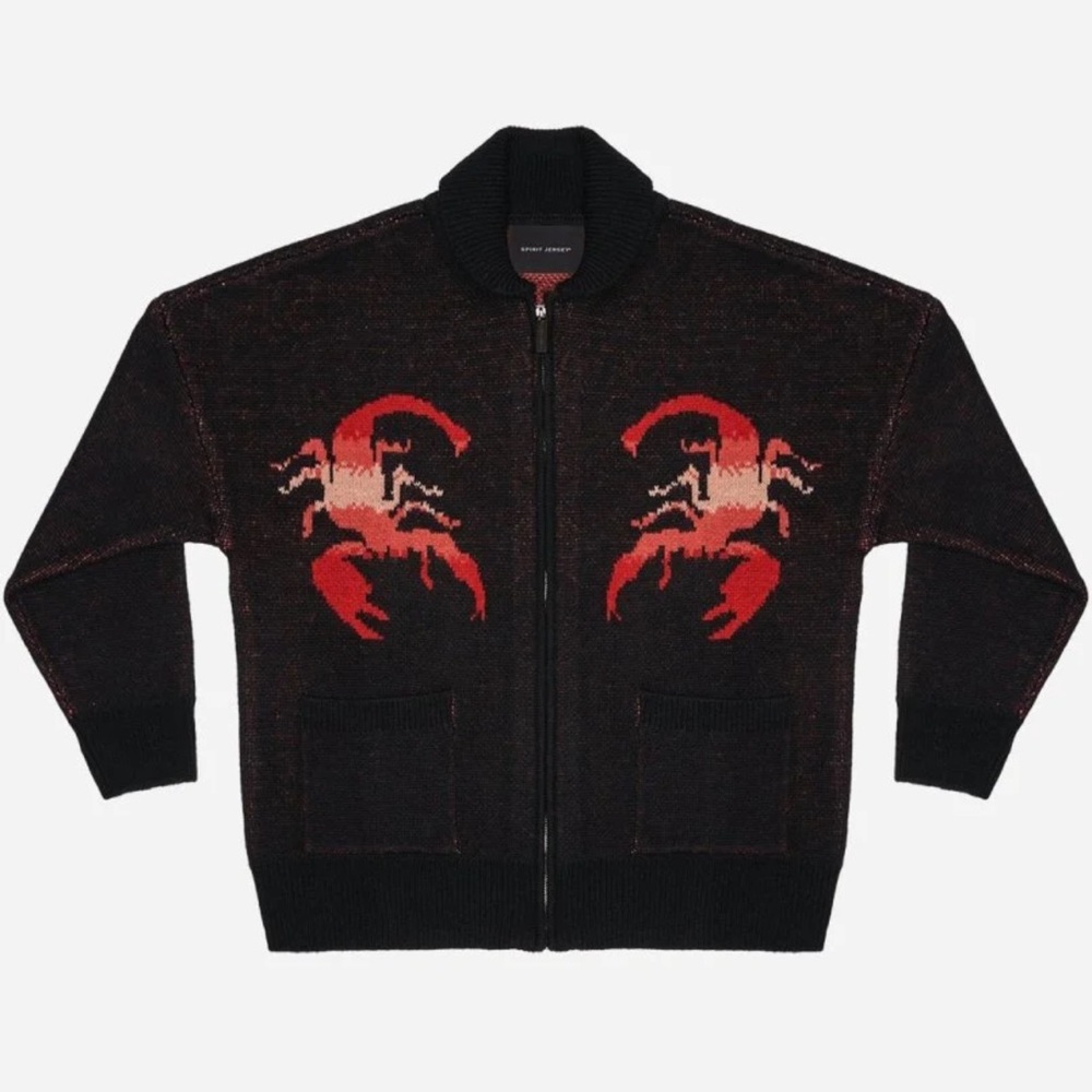 Spirit Jersey Wrath Knit Zip Up Sweater NWT Unisex Large